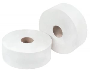 Image of OMG White Jumbo Toilet Rll 300m (Pack 6)