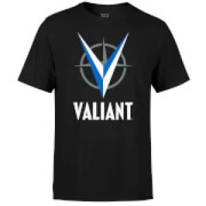 Valiant Comics Logo Blue T-Shirt - Black - XXL