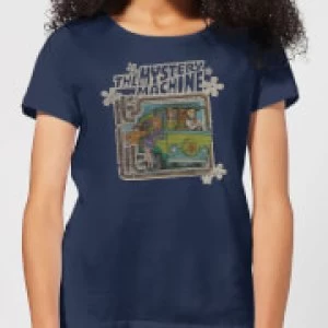 Scooby Doo Mystery Machine Psychedelic Womens T-Shirt - Navy - XXL