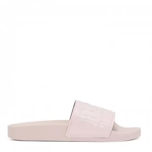 Image of Hugo Boss Logo Pool Slides Pink Size 10 Men