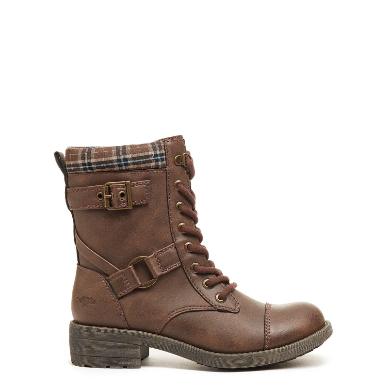 Image of Rocket Dog Womens Thunder Lace Up Faux Leather Long Boots UK Size 4 (EU 37) Brown/Brown RKD186-BROWN-4