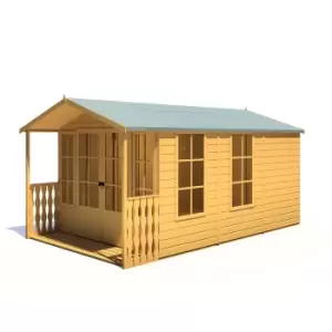 image of Shire Delmora 8ft x 14ft Summerhouse With Veranda