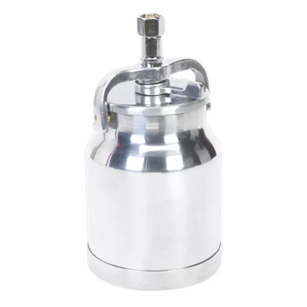 Image of Genuine SEALEY SC138 Alloy Paint Pot with Cam Action Lid 1ltr