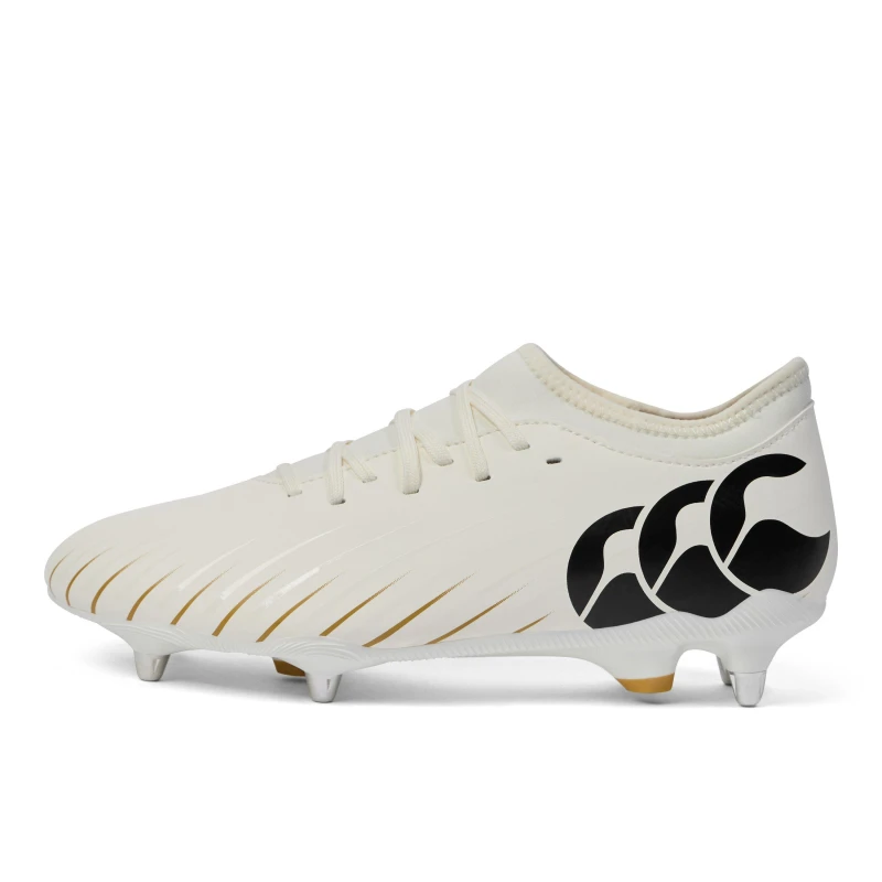 Image of Canterbury Speed Falcon Team Adults Soft Ground Rugby Boots White male 10 (45)
