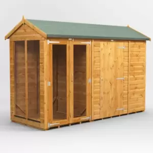 image of 10x4 Power Apex Summerhouse Combi Building including 6ft Side Store