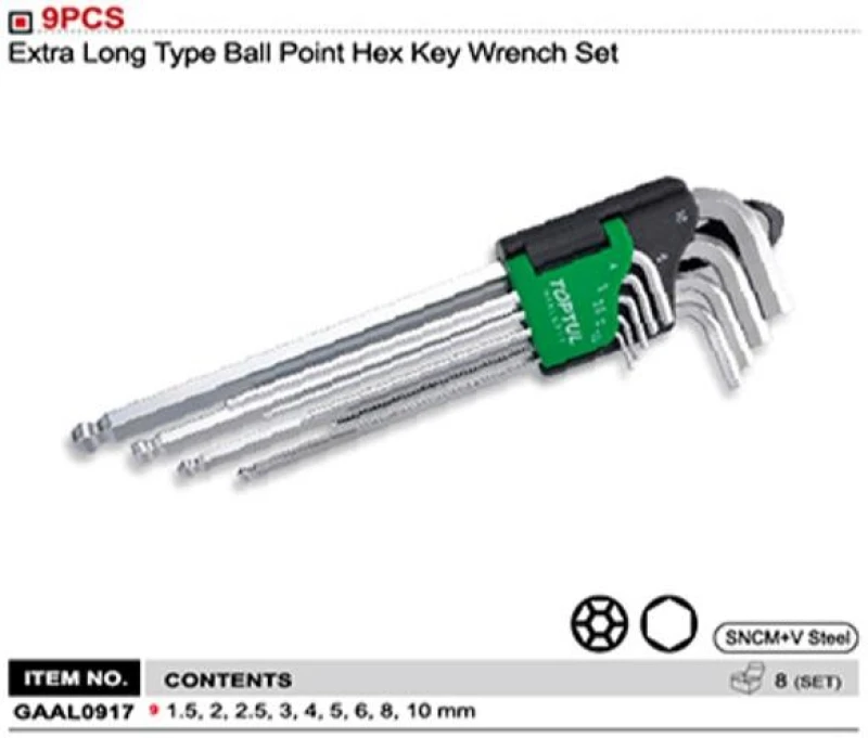 Image of TOPTUL Angled Screwdriver Set TOPTUL GAAL0917