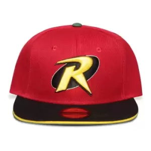 Image of DC COMICS Robin Logo Snapback Baseball Cap, Multi-colour (SB583431BTM)