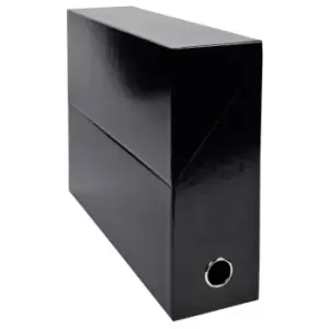 Image of Iderama Transfer Boxes 90mm, Black, Pack of 5