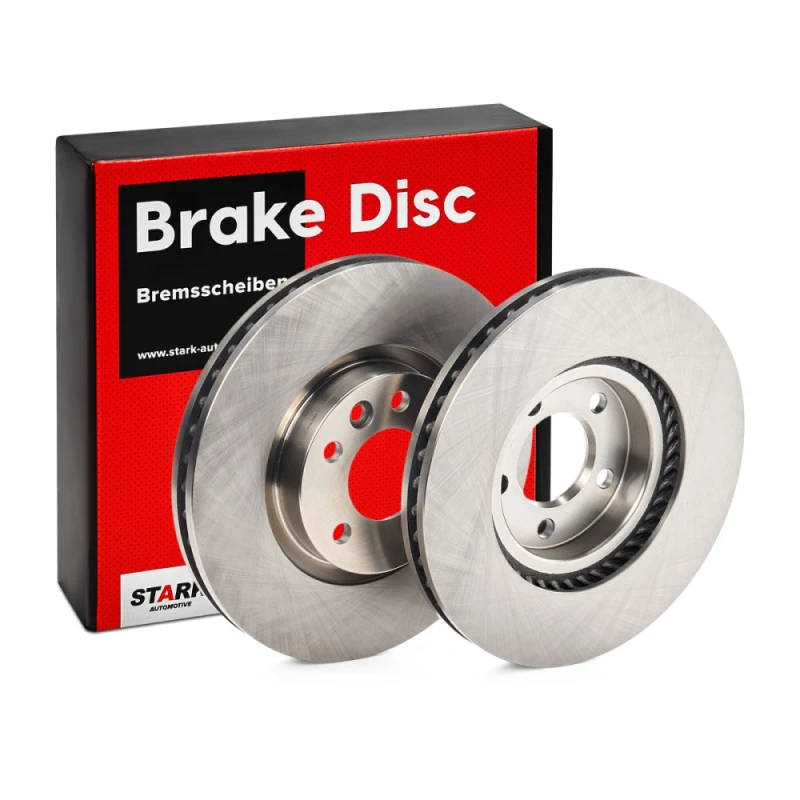 Image of STARK SKBD-0023313 Brake disc Front Axle, Vented, Cast Iron, Uncoated, Untreated, without bolts/screws Cast Iron Brake Disc (82)