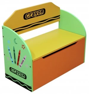 image of Kiddi Style Crayon Toy Box and Bench Green