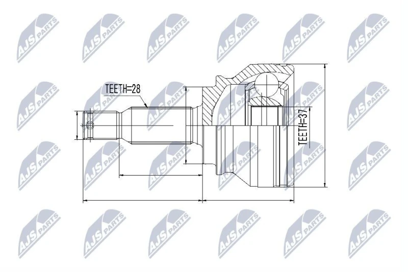 Image of NTY CV joint kit NTY NPZ-MS-061