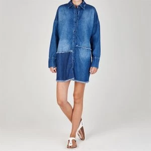 Image of Firetrap Blackseal Denim Overshirt - Blue