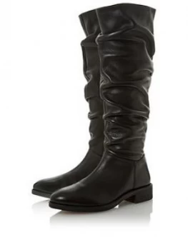 Image of Dune London Tabatha Ruched High Leg Boot