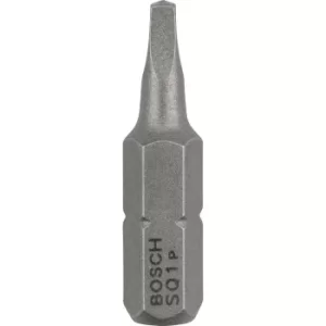 Image of Bosch Square Extra Hard Screwdriver Bit R1 Square 25mm Pack of 3