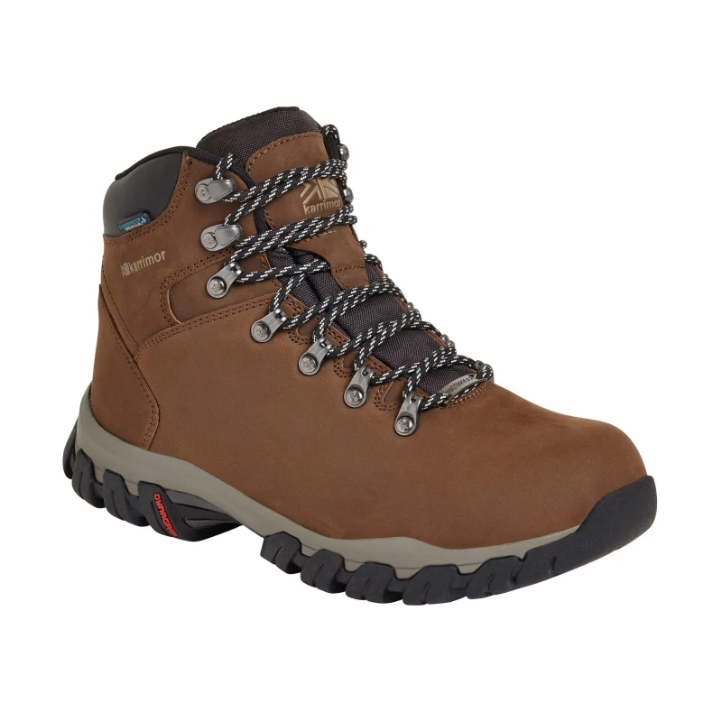 Image of Karrimor Mens Mendip NB Waterproof Hiking Boots Dark Brown male 7 (41)