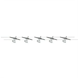Image of LED 5 Light Track & Cable Lighting Chrome