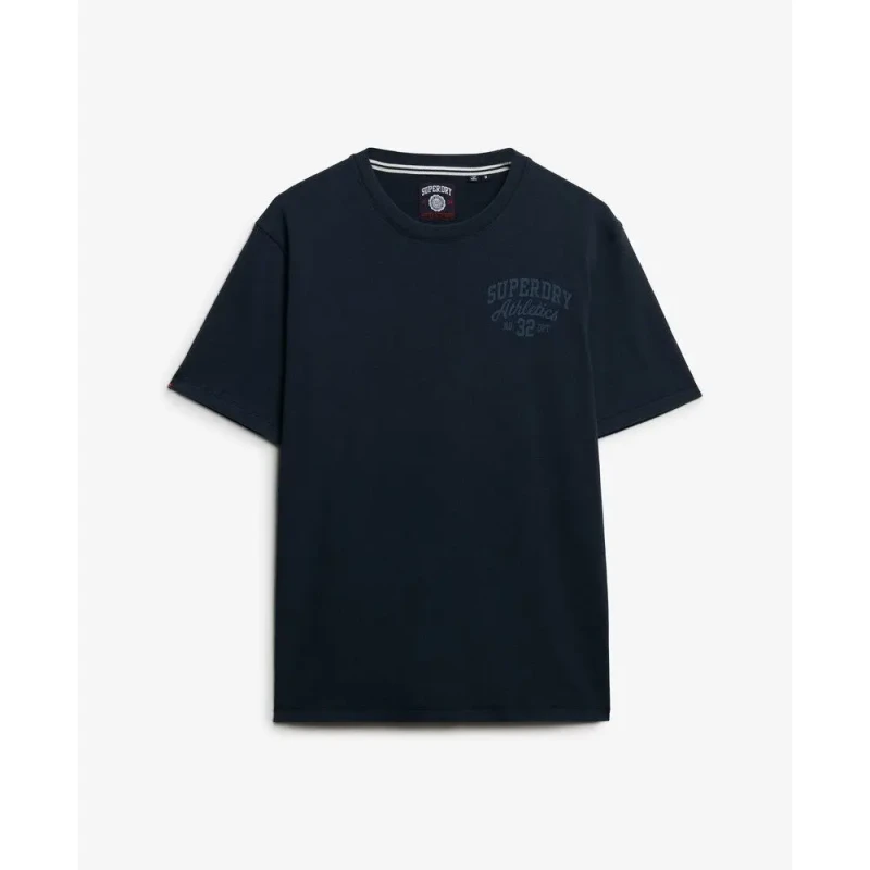 Image of Superdry T-Shirt Superdry Athletic Essential Graphic Bleu Male S