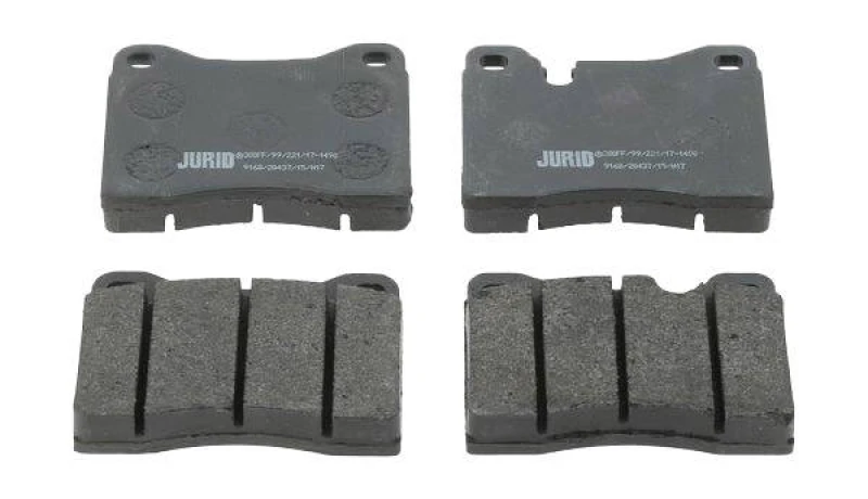 Image of JURID 571260J Brake pad set not prepared for wear warning indicator, without accessories Brake Pad Set,disc brake (402)