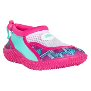 Image of Trespass Childrens Girls Squidette Aqua Shoes (1 Youth UK) (Pink Lady Print)