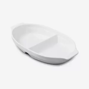 image of Porcelain Large Divided Dish 22cm