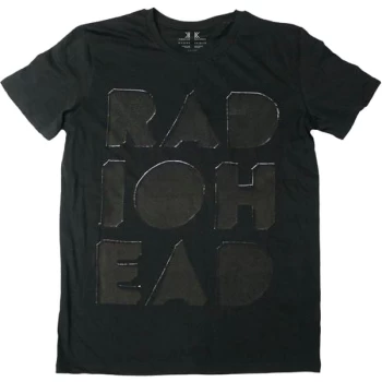 Image of Radiohead - Note Pad Unisex Large T-Shirt - Black