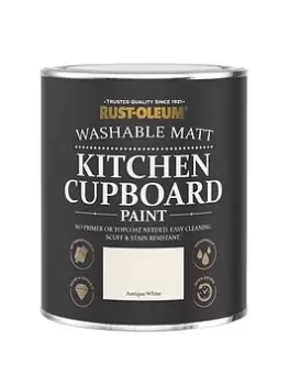 Image of Rust-Oleum Kitchen Cupboard Paint Antique White 750Ml