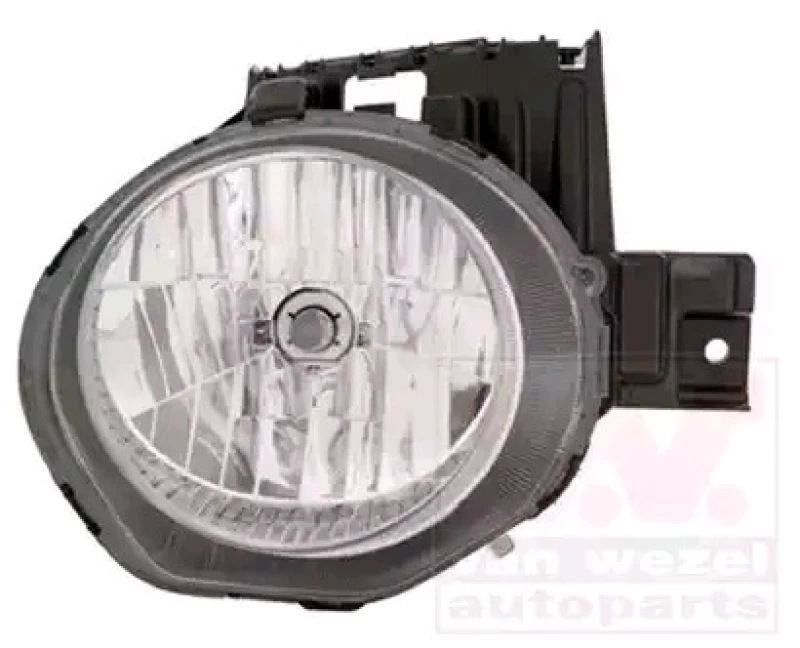 Image of VAN WEZEL 3380964 Headlights H4, Right, with motor for headlamp levelling Headlight (259)