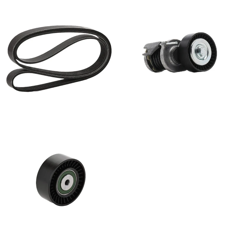 Image of goCORE GCE420066 V-ribbed belt set Check alternator freewheel clutch & replace if necessary Plastic V-Ribbed Belt Set (542)
