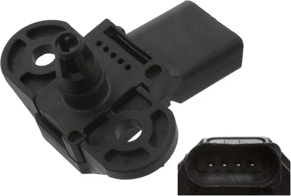 Image of FEBI BILSTEIN Sensor, boost pressure 44242 VW,AUDI,SKODA,Golf IV Schragheck (1J1),Golf V Schragheck (1K1),POLO (9N_),TOURAN (1T1, 1T2),GOLF VI (5K1)
