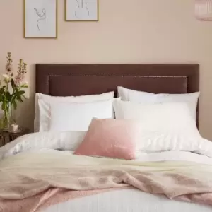 image of Katie Piper Confidence Seersucker Kingsize Duvet Cover Set, Grapefruit