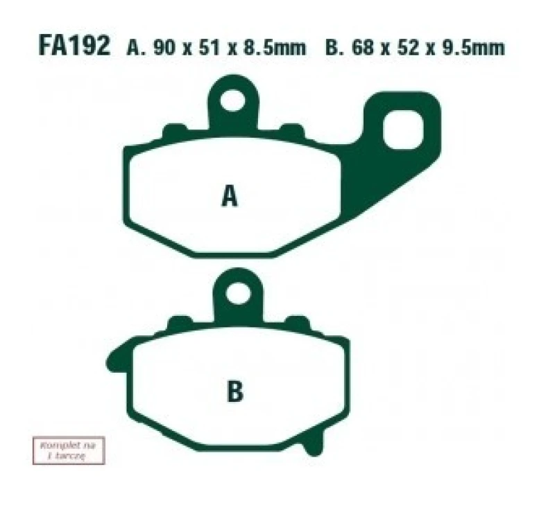 Image of EBC Brakes Brake pad set EBC Brakes FA192HH