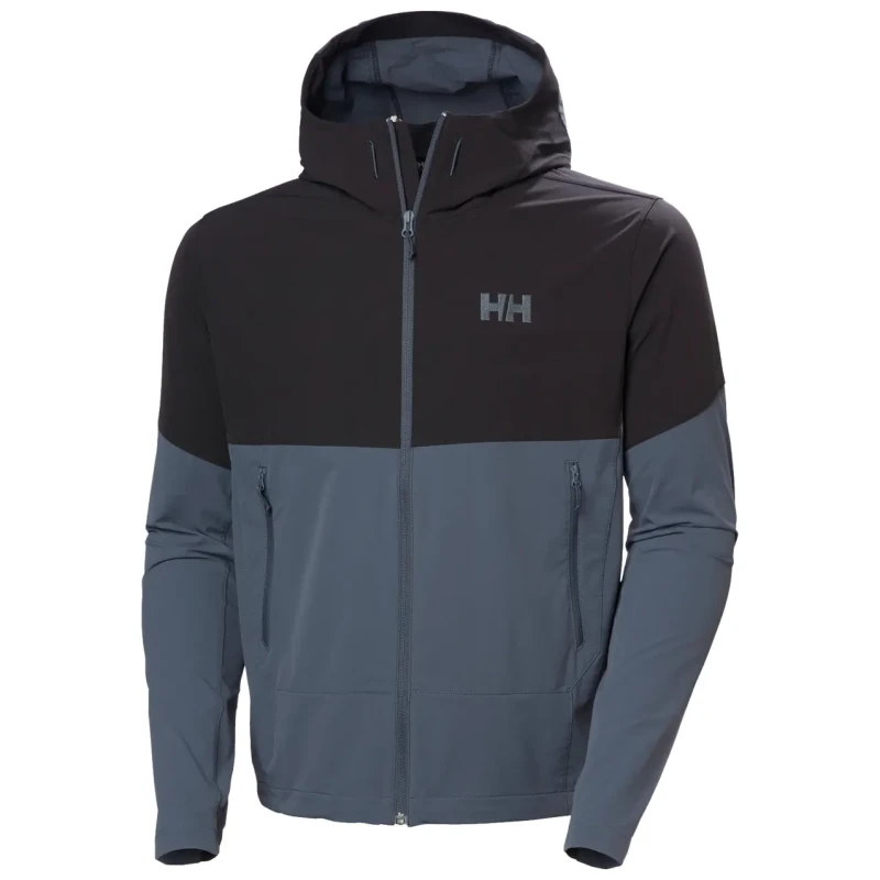 Image of Helly Hansen Hooded waterproof jacket Helly Hansen Blaze Softshell Gris Male 2XL