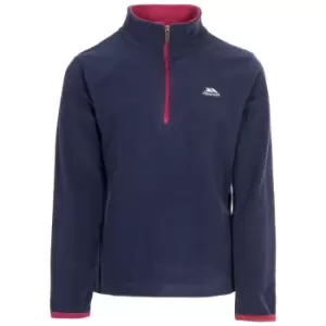 Image of Trespass Childrens/Girls Sybil Micro Fleece (2/3 Years) (Navy/Raspberry)