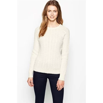 image of Jack Wills Tinsbury Lurex Crew - Winter White