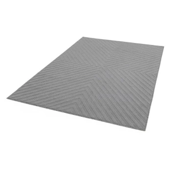 Image of Antibes AN07 Light Grey Arrow 80cm x 150cm Rectangle - Grey
