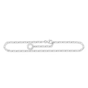 Image of THOMAS SABO Silver Ankle Chain Charm Carrier Anklet