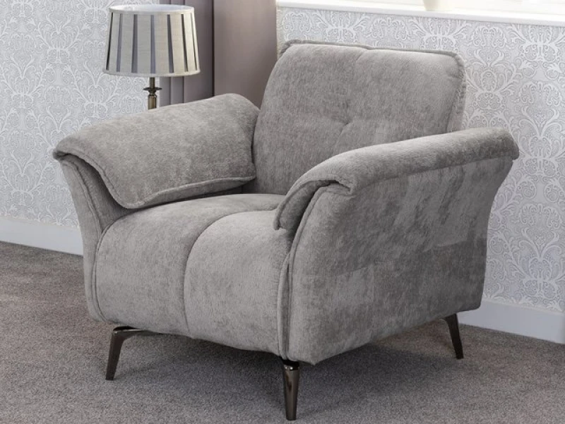Image of Seconique Amalfi Grey Fabric Armchair