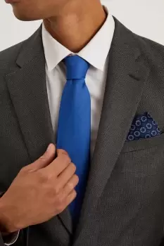 Image of Tie With Printed Pocket Square