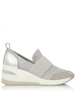 image of Dune London Emillia Trainer - Grey, Size 3, Women