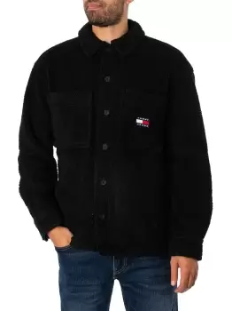 Solid Sherpa Overshirt