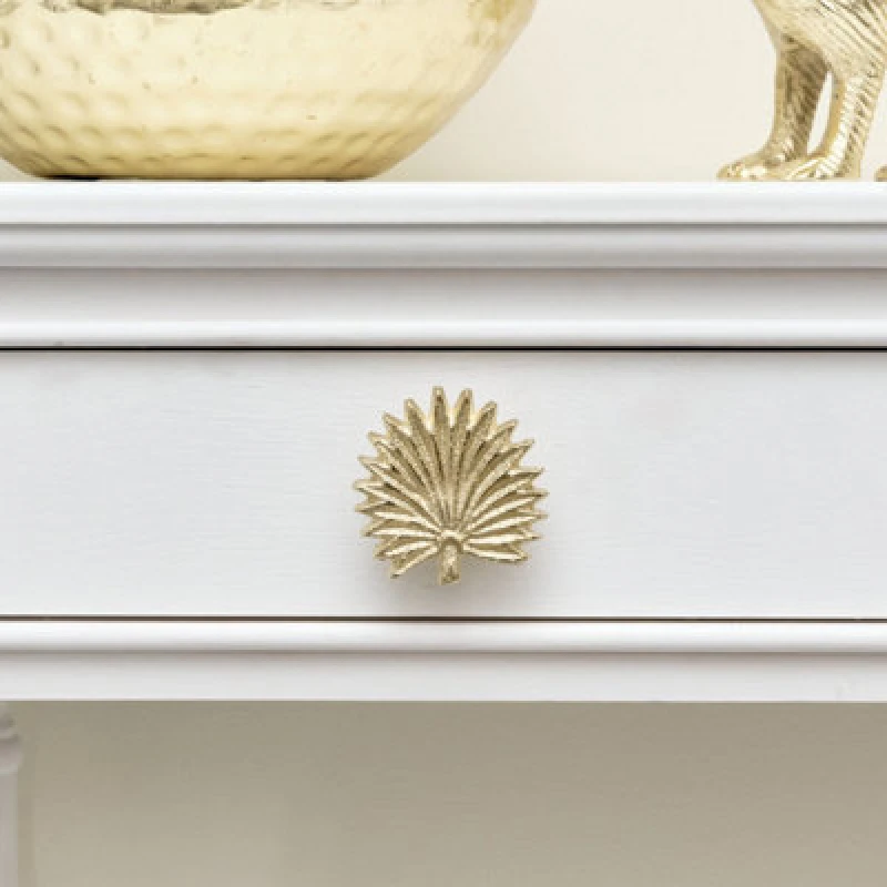Image of Melody Maison Gold Palm Leaf Drawer Knob Gold