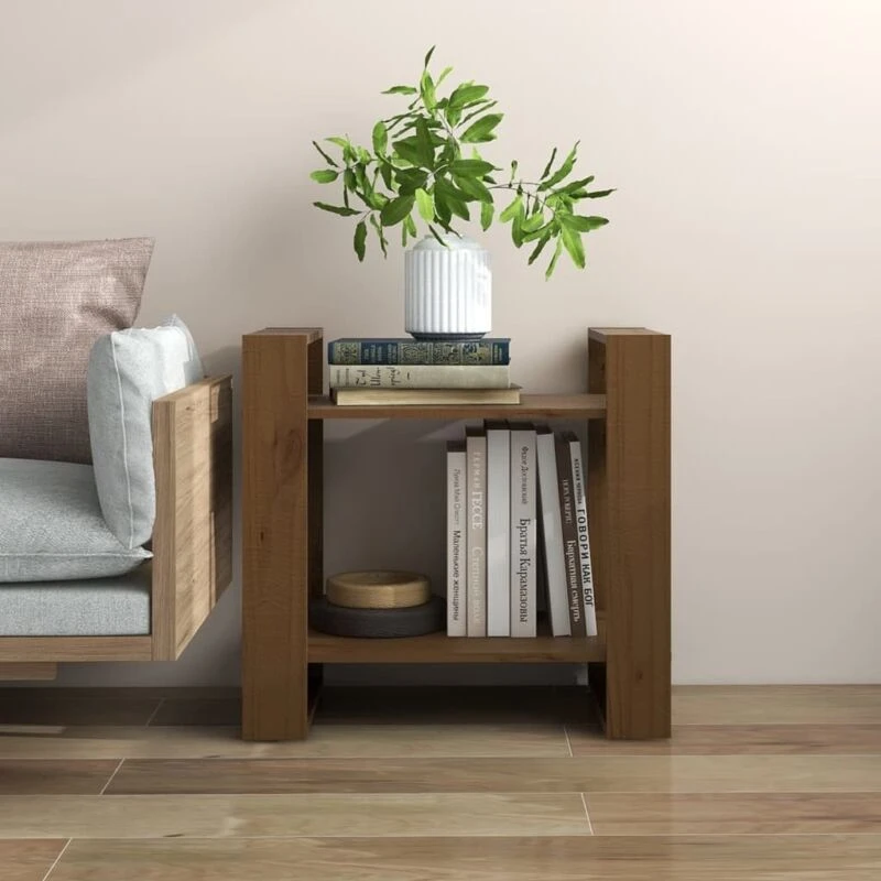 Image of VIDAXL Vidaxl - Book Cabinet/Room Divider Honey Brown 60x35x57cm Solid Wood 8720286905159