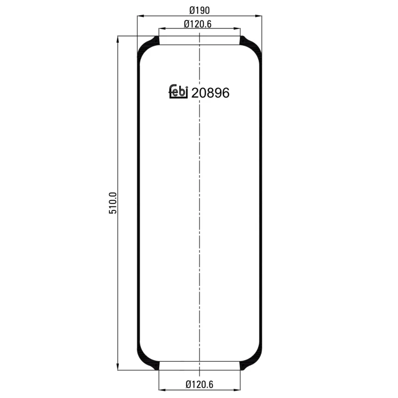 Image of FEBI BILSTEIN 20896 Boot, air suspension Boot,air suspension (324)
