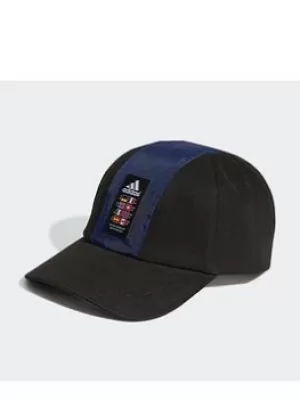 Image of adidas Explorer Seven-panel Cap, Black/Blue/White, Size M/L, Men