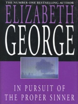 Image of In Pursuit of the Proper Sinner by Elizabeth George Hardback