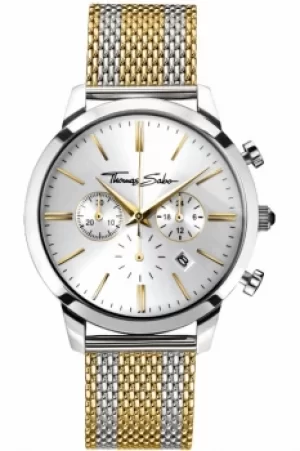 Image of Mens Thomas Sabo Rebel Spirit Chrono Chronograph Watch WA0286-282-201-42MM