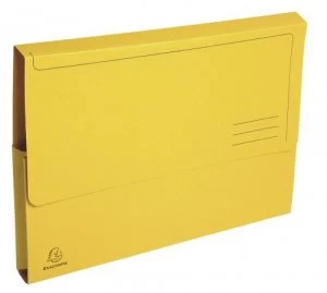 Image of Forever Document Wallet A4 290gsm Yellow PK50