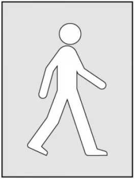 Image of Walking Man Stencil (190 x 300mm)