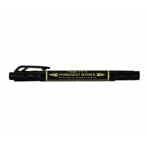 Image of Pentel Twin Tipped Permanent Marker, Black