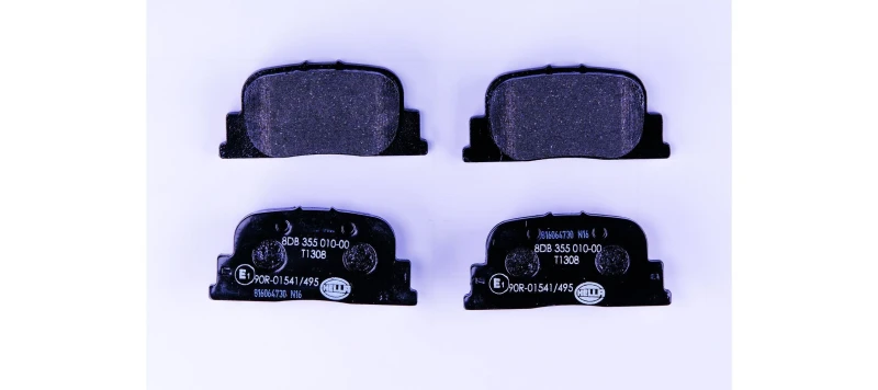 Image of HELLA Brake pad set HELLA 8DB 355 010-001